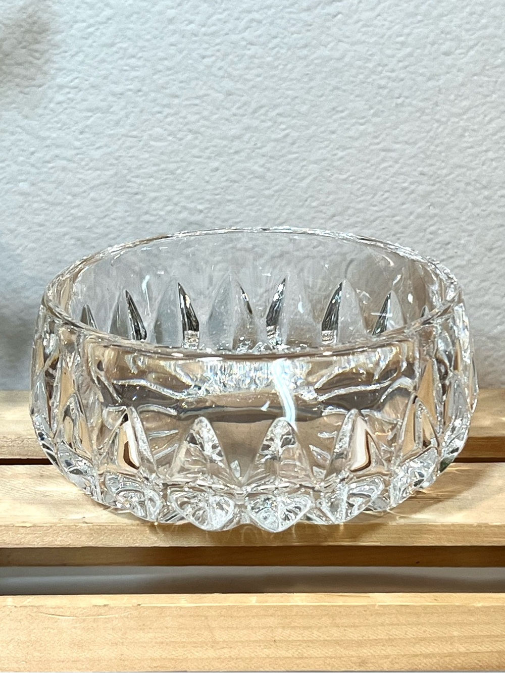 EUC Gorham “Althea” Hand Cut Leaded Crystal 4” Glass Bowl